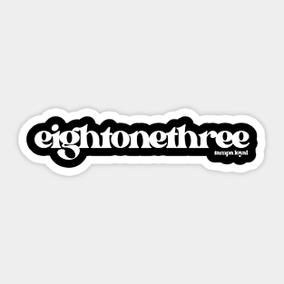 Eight One Three Sticker